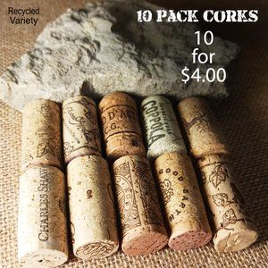 Corks 10 per Package Recycled